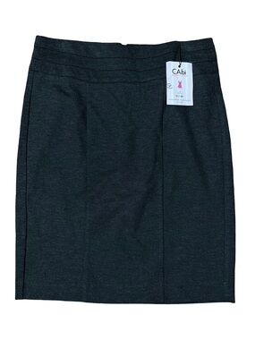 CAbi Dark Charcoal Pencil Skirt - Sleek Office Staple